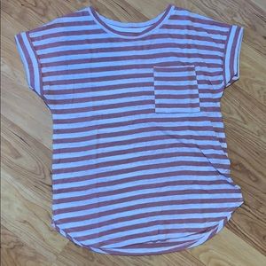 Pink Striped Tee